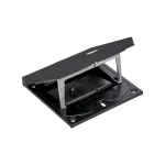 SIMON CONNECT TSC-KFH110-74 Wkład z pokrywą; gniazdo typ F (schuko) i zaślepka 22,5x45 mm, zamek z ułatwionym dostępem, czarny