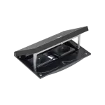 SIMON CONNECT TSC-KFH221-74 Wkład z pokrywą; dwa gn. typ E (uziemienie bolec); moduł 22,5x45 mm z zatrzaskiem Keyston 2 miejsca na złącza RJ45 lub multimedialne, zamek z ułatwionym dostępem, czarny