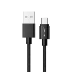 Przewód Mikro USB / 1m / Czarny