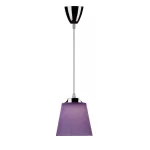 7W Lampa wisząca / Barwa:4000K / Klosz: Purpurowy / Chrom