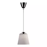 7W Lampa wisząca / Barwa:4000K / Klosz: Biały / Chrom