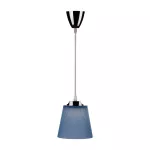 7W Lampa wisząca / Barwa:4000K / Klosz: Niebieski / Chrom