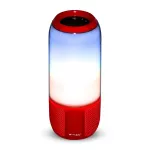 2*3W Głośnik bluetooth z wbudowanym oświetleniem LED/gniazdo USB/slot na kartę micro SD/gniazdo AUX / Czerwony