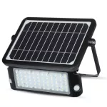 10W Naświetlacz LED solarny / Barwa:4000K / Obudowa: Czarna