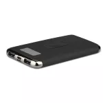Power Bank z wyświetlaczem LED i ładowaniem indukcyjnym / 3.7V, 10000mAh/37wh / 5V / Czarny