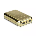 Power Bank 2xUSB + typ: C / 10000mAh / Złoty