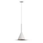 Lampa Wisząca / Lejkowata / Klosz: Aluminium / Biały