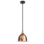 Lampa wisząca / Klosz: Miedź z przetłoczeniami / Średnica: 170