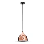 Lampa wisząca / Klosz: Miedź z przetłoczeniami / Średnica: 230