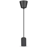 Lampa Wisząca / Trzonek:E27 / Gips / Czarny