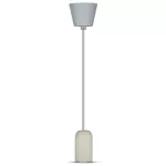 Lampa Wisząca / Trzonek:E27 / Gips / Szary