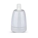 Oprawka porcelanowa / Trzonek:E27 / Szary