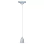 Lampa wisząca / Oprawka: Porcelanowa / Trzonek:E27 / Szary