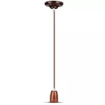 Lampa wisząca / Oprawka: Porcelanowa / Trzonek:E27 / Brązowy