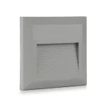 2W Oprawa Schodowa LED / Barwa:4000K / Obudowa: Szara / Kwadrat
