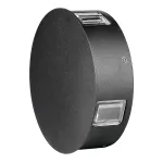 4W Lampa ścienna LED / Barwa:3000K / IP65 / Obudowa: Czarna / Okrągła