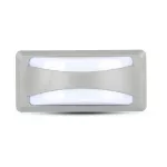 12W Lampa ścienna LED / Barwa:4000K / Obudowa: Szara