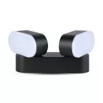 12W Lampa ścienna LED / Barwa:3000K / Obudowa: Czarna