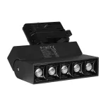 12W Lampa LED liniowa na szynoprzewód MAGNETIC / Chip SAMSUNG / Barwa:4000K / Obudowa: Czarna