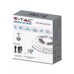 Zestaw Taśma LED z zasilaczem i sterownikiem / Barwa:3000K / IP65 / Zasilanie:12V / Rolka:5m