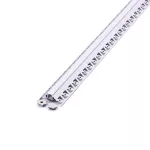 Profil Aluminiowy do paska LED wpuszczany narożny do zabudowy karton gips / 2000x50.12x22.34mm / Klosz: Mleczny / Kolor: Aluminium