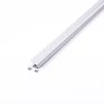 Profil Aluminiowy do paska LED wpuszczany narożny do zabudowy karton gips / 2000x45.4x25.14mm / Klosz: Mleczny / Kolor: Aluminium