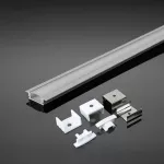 Profil Aluminiowy do paska LED wpuszczany / 2000mmx24.7mmx7mm / Klosz: Mleczny / Kolor: Biały