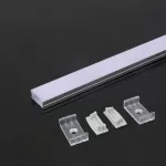 Profil Aluminiowy do paska LED na powierzchniowy / 2000mmx23.5mmx10mm / Klosz: Mleczny / Kolor: Aluminium