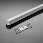 Profil Aluminiowy do paska LED na powierzchniowy / 2000mmx17.2mmx15.5mm / Klosz: Mleczny / Kolor: Biały