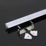 Profil Aluminiowy do paska LED na powierzchniowy narożny / 2000mmx19mmx19mm / Klosz: Mleczny / Kolor: Aluminium