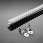 Profil Aluminiowy do paska LED na powierzchniowy narożny / 2000mmx19mmx19mm / Klosz: Biały / Kolor: Biały