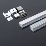 Profil Aluminiowy do paska LED na powierzchniowy / 2000mmx17.4mmx12.1mm / Klosz: Mleczny / Kolor: Aluminium