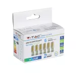 3W G9 Żarówka LED / Barwa:6400K / Trzonek:G9 / Opakowanie: 6szt.