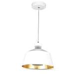 7W Lampa Wisząca LED / Klosz: Akryl / Biały / Barwa:4000K