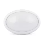 12W Plafon Owalny / IP54 / Barwa:6400K / Obudowa: Biała