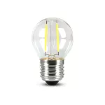 4W G45 Żarówka LED Filament / Klosz Transparentny / Chip SAMSUNG / Barwa:2700K / Trzonek:E27