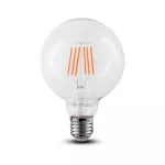 6W G125 Żarówka LED Filament / Chip SAMSUNG / Barwa:2700K / Trzonek:E27