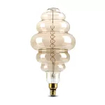 8W Żarówka dekoracyjna LED S200 / Klosz: Bursztynowy / Barwa:2200K / Ściemniana / Trzonek:E27