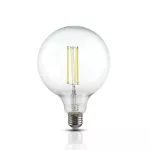12.5W G125 Żarówka LED Filament / Klosz Transparentny / BARWA:3000K / Trzonek:E27