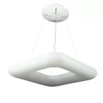 80W Lampa Wisząca / Kwadratowa / Ściemniana / Biały