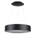 D 20W Lampa Wisząca LED / Barwa:3000K / Czarny / Ściemniana
