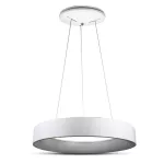 D 30W Lampa Wisząca LED / Barwa:3000K / Biały / Ściemniana