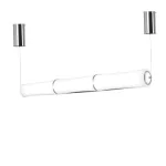 52W Lampa Wisząca LED / Klosz: Mleczny / Ściemniana / Barwa:3000K / Biały