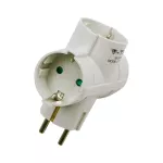 Rozgałęźnik 2x10/16A 250V / Biały