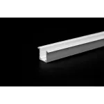 Profil Aluminiowy do paska NEON FLEX wpuszczany / 17.8x2000mm / Kolor: Aluminium