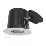 Oprawa wpuszczana downlight GU10 / Ognioodporność min: 30-60-90 / Źródło zamykane pierścieniem / Biały