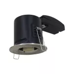 Oprawa wpuszczana downlight GU10 / Ognioodporność min: 30-60-90 / Źródło zamykane pierścieniem / Nikiel