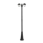 Słupek ogrodowy 2320 mm / Trzonek: 2xE27 / Obudowa: Czarny mat