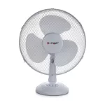 Wentylator biurkowy 40W / Ilość ramion: 3 / Średnica: 30 cm / Biały