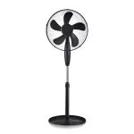Wentylator podłogowy 55W / Ilość ramion: 5 / Średnica: 40 cm / Czarny